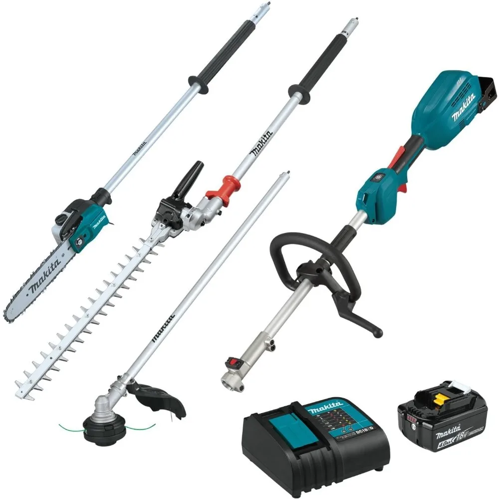 

Brushless Couple Shaft Power Head Kit w/String Trimmer, Pole Saw & Articulating Hedge Trimmer Attachments (4.0Ah)