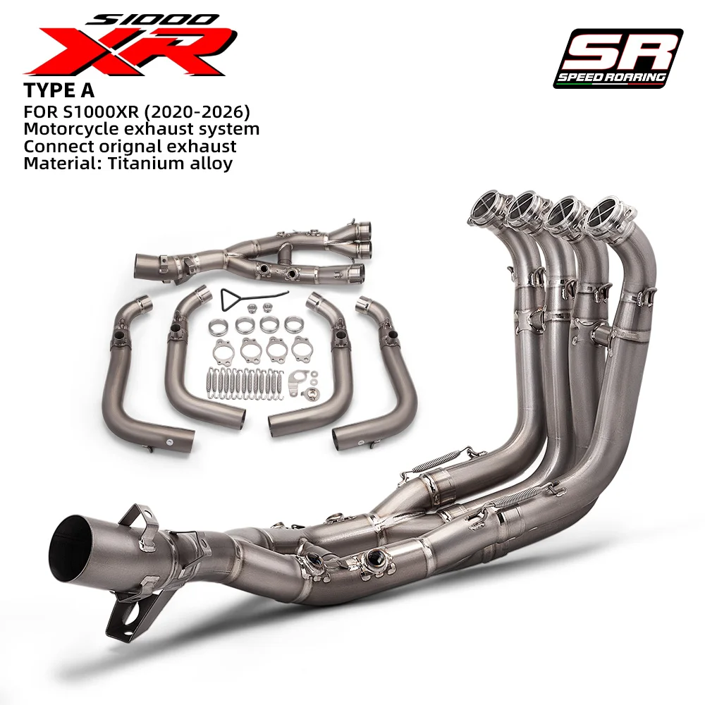 

Titanium Alloy Front Link Pipe 60MM For S1000XR S1000 XR 2020-2026 Motorcycle Exhaust Systems Escape Modify Mufller Pipe