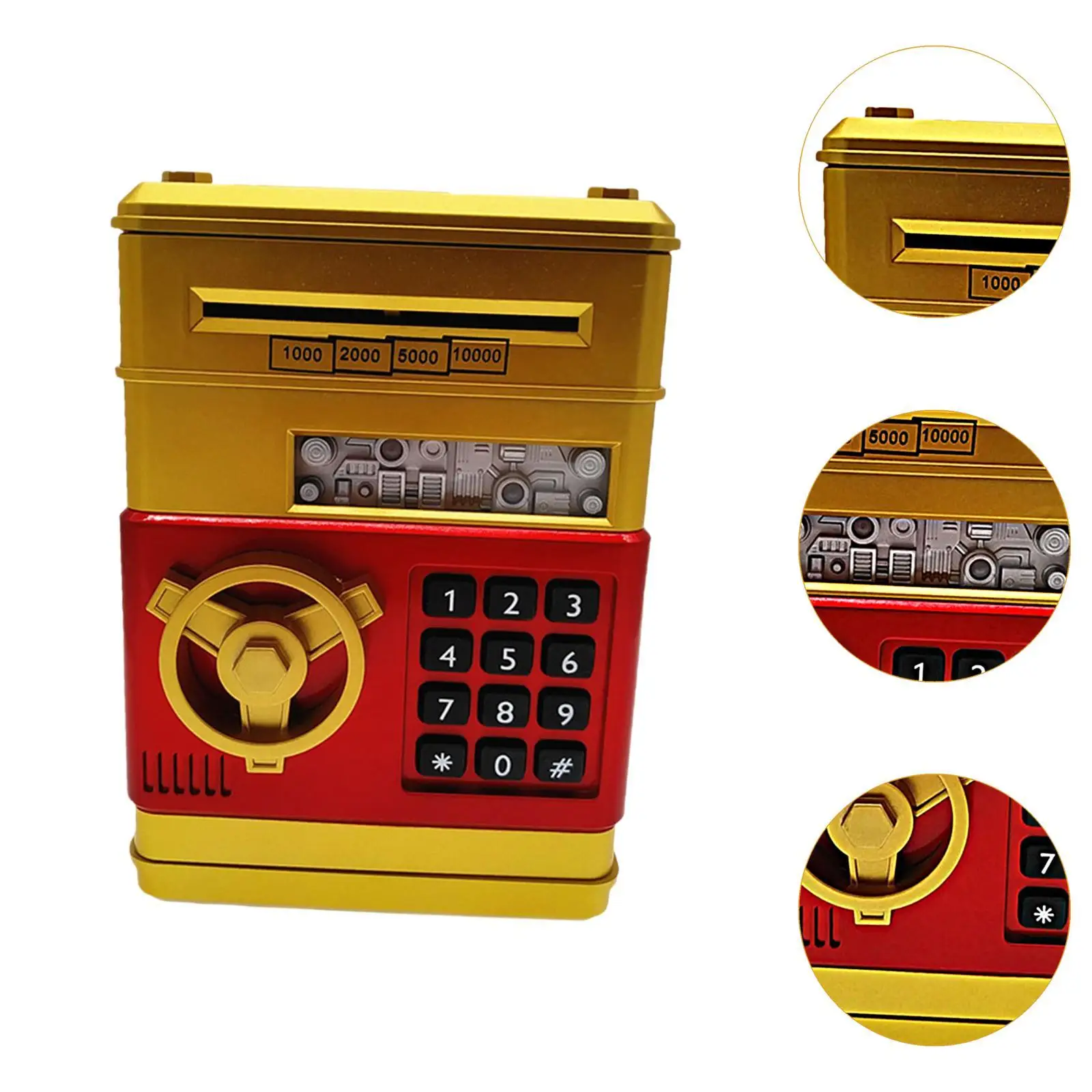 Tirelire ATM pour enfants, défilement d'argent automatique, jouet de développement précoce, conteneur d'argent, boîte d'économie d'argent pour enfants de 3 ans et plus, cadeaux