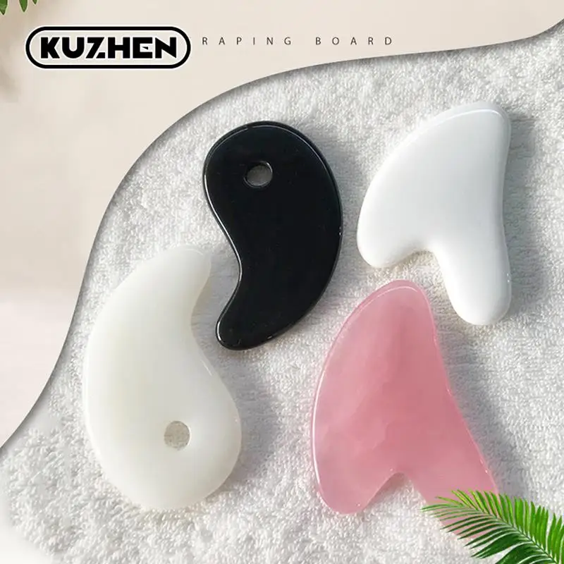 

Массажная пластина для лица Gua Sha, инструмент для украшения кожи, спа-массаж, пчелиный воск, для шеи и спины