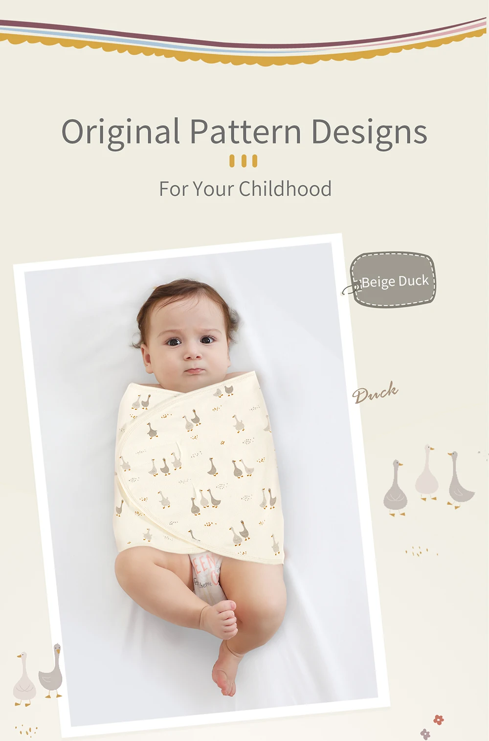 Bilayer Baby Wrap Decke Neugeborenen Baby Swaddle Krawatte Anti Startle Jump Decke Sommer Dünne Baumwolle Weiche Windel Ändern Decke – Detail 11