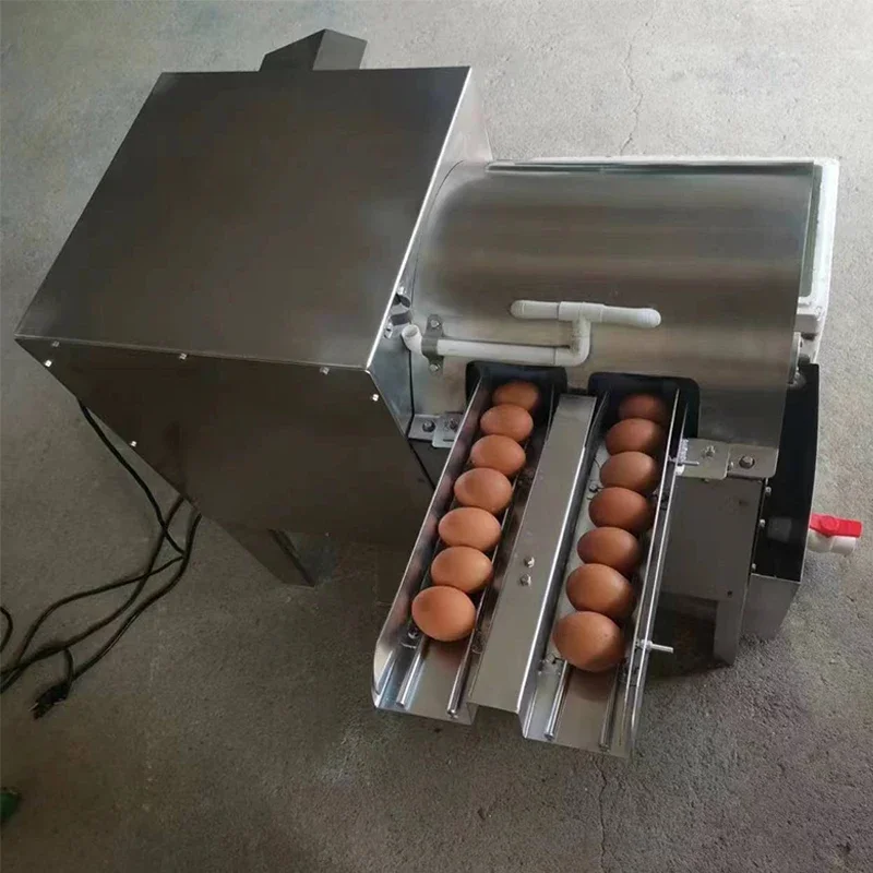 

Commercial Duck Egg Stainless Steel Washing Machine 4000 Pieces/Hour Chicken Eggs Cleaning Machine 500W