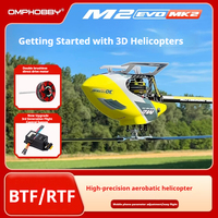 2025 NEW Model Omphobby M2 EVO MK2 Remote Control Helicopter Model Aircraft Dual Brushless Direct Drive 3D Fancy Flight