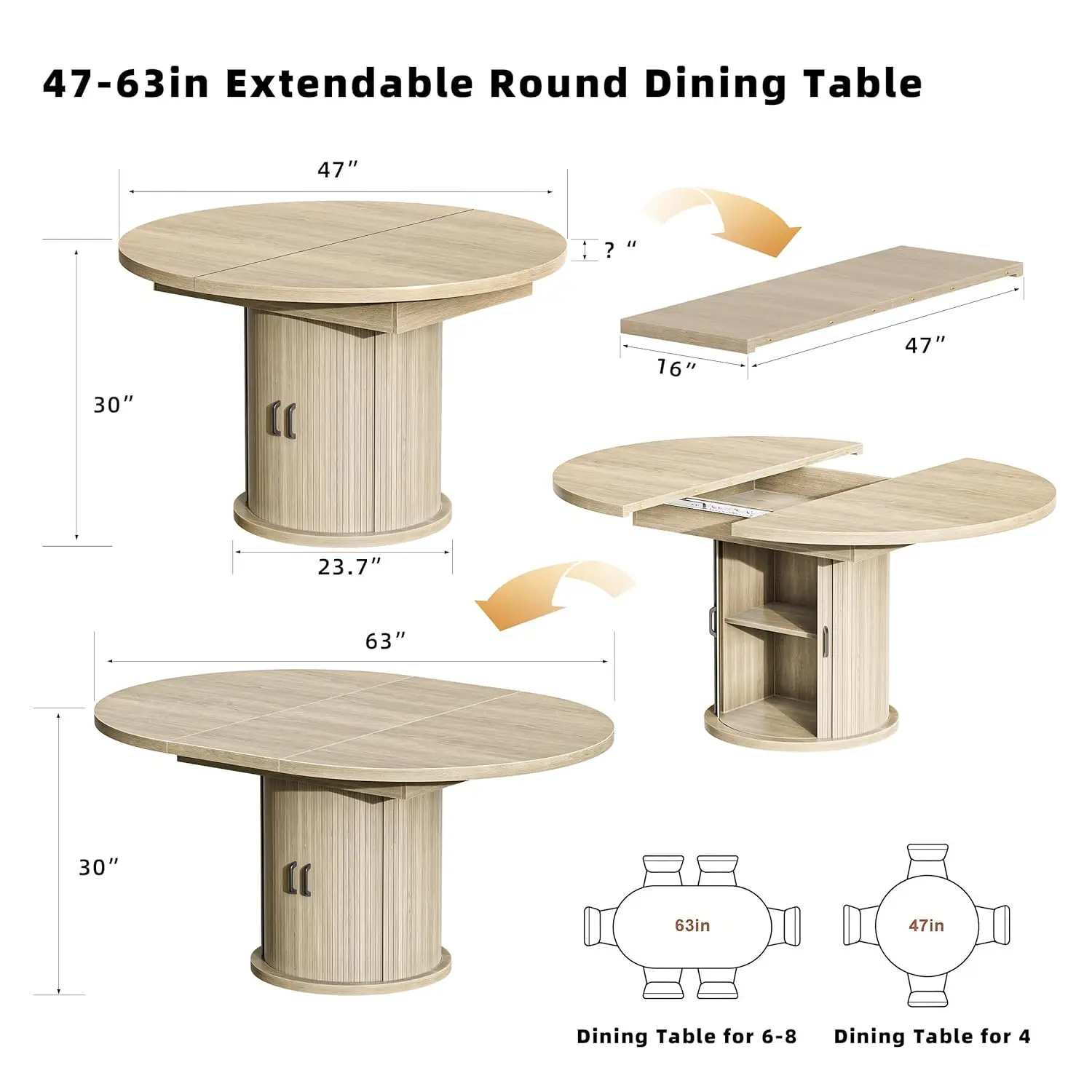 Thumbnail 2 - #8 Cheapest Extendable Dining Tables Deals You Can Get
