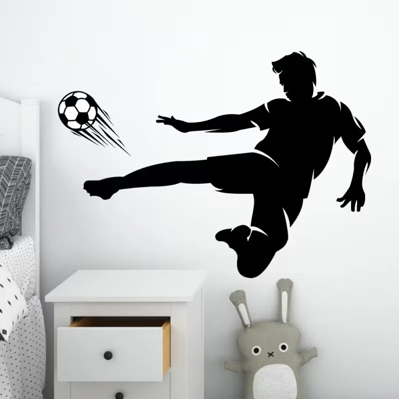 Wall Decal of a Shadow Soccer Player