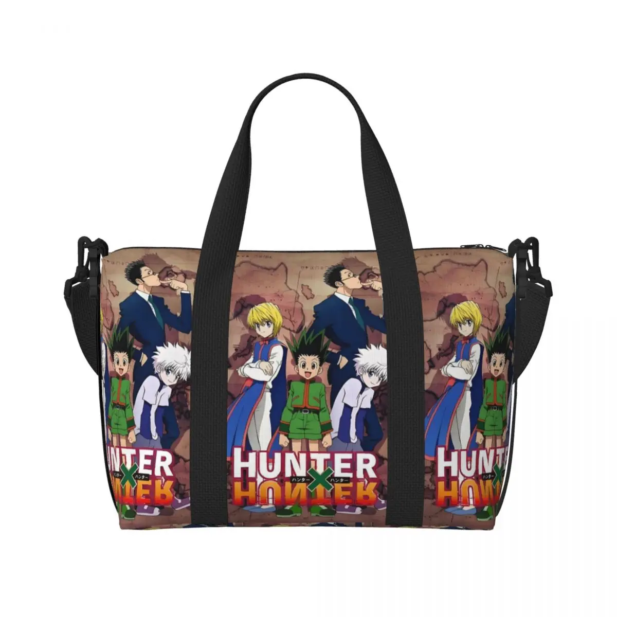 

Custom Large H-Hunters X Tote Bag for Women Fantasy Battle Comics Shopping Shoulder Gym Beach Travel Bag