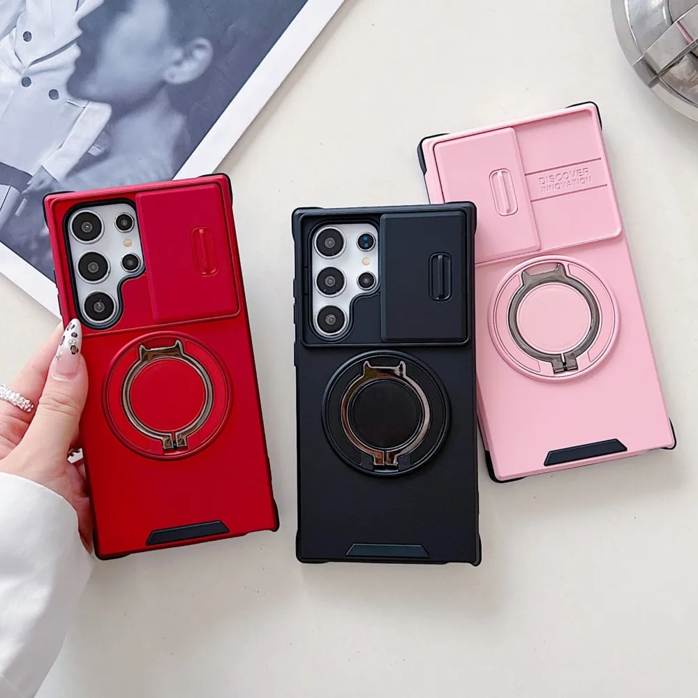 Magnetic Ring Holder Case For Samsung A36 A35 A55 A56 A17 A07 A16 A26 S25 Ultra FE Edge S23 S24 Plus S22 Z Fold 7 Flip 7 Cover