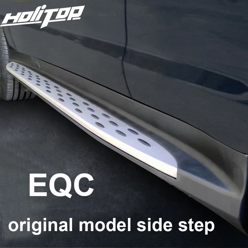 original model side step nerf bar running board for Mercedes-Benz EQC 2020 2021 2022 2023 2024 2025,free drill, ISO9001 quality