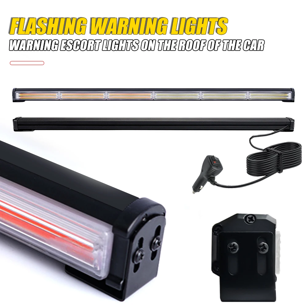 12-24v controle sem fio cob luzes estroboscópicas automotivas vermelho azul branco polícia barra de luz estroboscópica aviso baliza de emergência estroboscópio