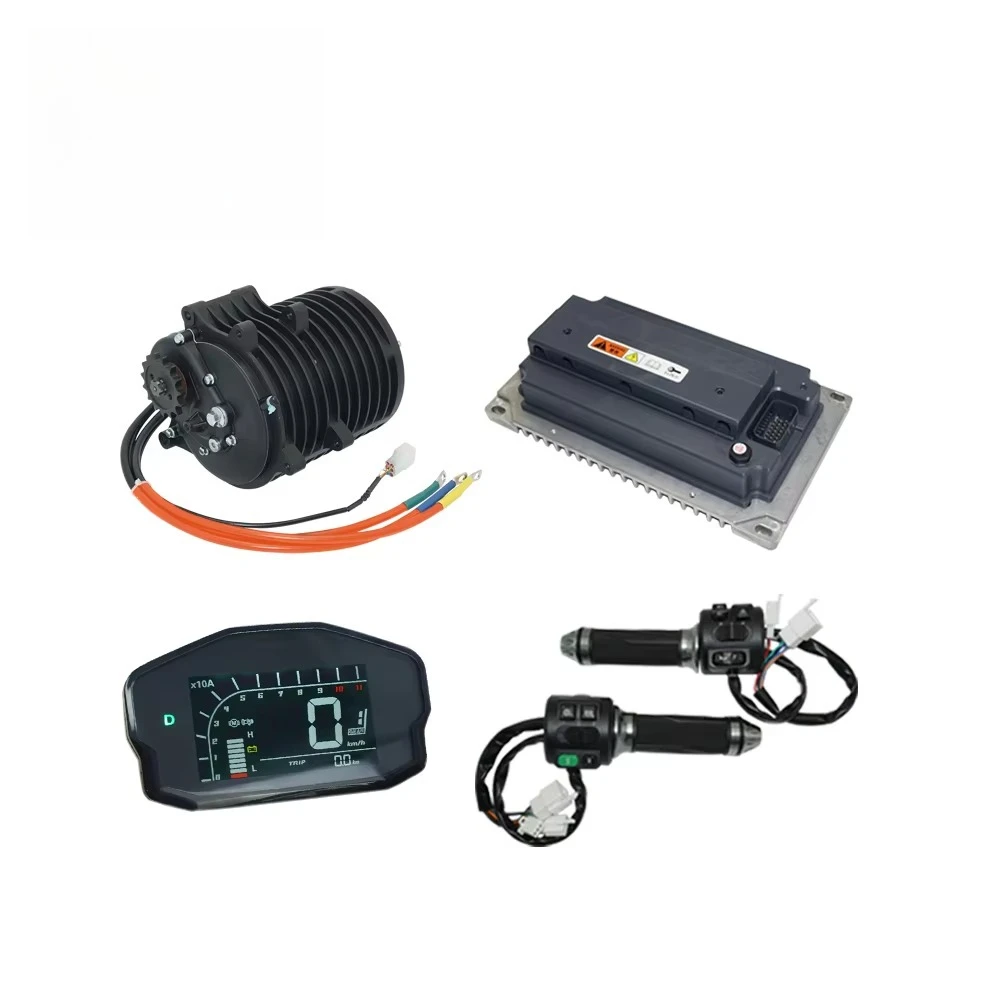 

SIAECOSYS QS 138 3KW V3 72V 100KPH Mid Drive E-Motorcycle Conversion Kit EM200-2 Controller With Big Cooling Panel