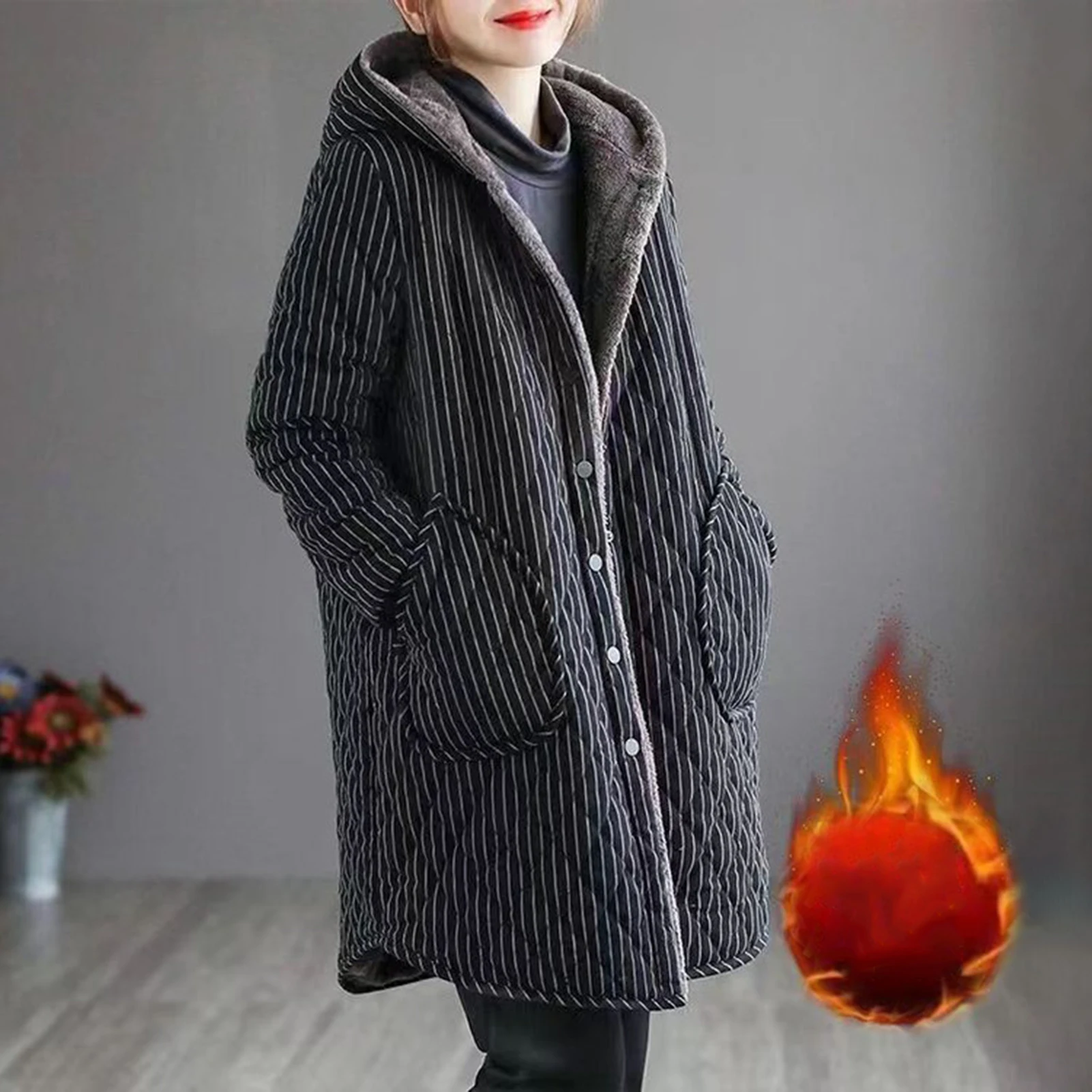 

Длинное повседневное пальто с капюшоном, женская хлопковая куртка, зимняя теплая верхняя одежда, женская длинная парка, стеганое пальто, куртка с капюшоном, верхняя одежда