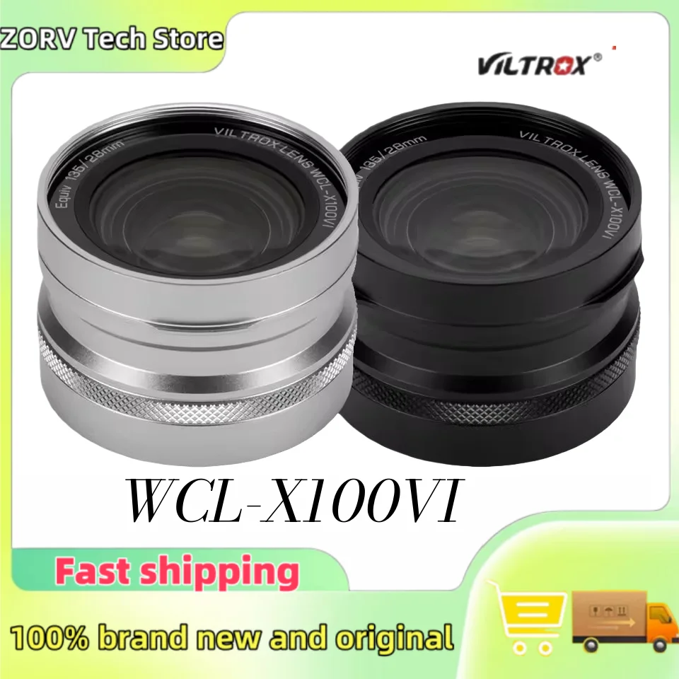 VILTROX WCL-X100 VI 28mm 등가 와이드 앵글 변환 렌즈 후지필름 X100 시리즈 카메라용 후지필름 X100VI X100V X100F