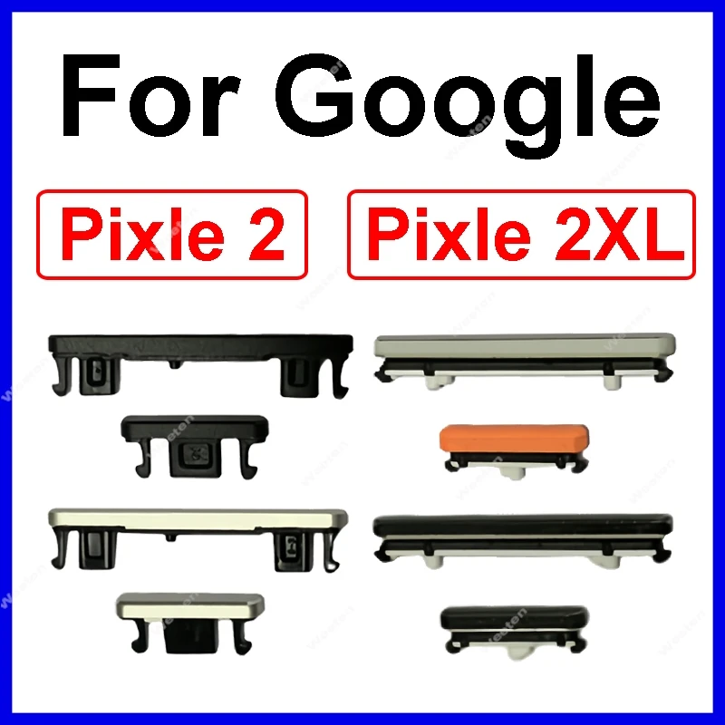 Power & volume Side keypads For Google Pixel 2 Pixel 2XL phone side Push button Control the power switch adjust the volume Parts