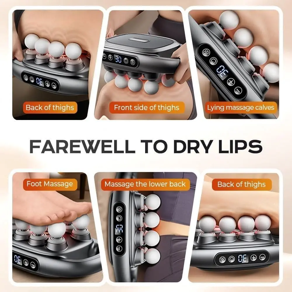 

High-Frequency Vibration 16-Head Massager Fast Recovery 30 Intensity Levels Waist Massager Multifunctional Usage Durable