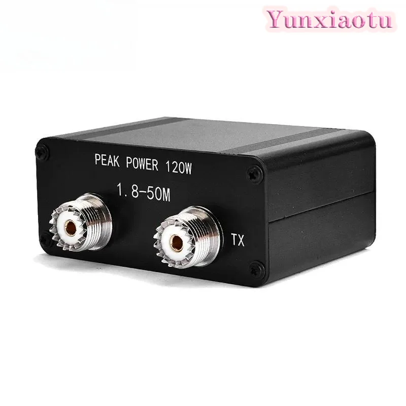 Miniature HF Automatic Antenna Tuner OLED Display 1.8MHz-50MHz 0.5-120 WATU-130