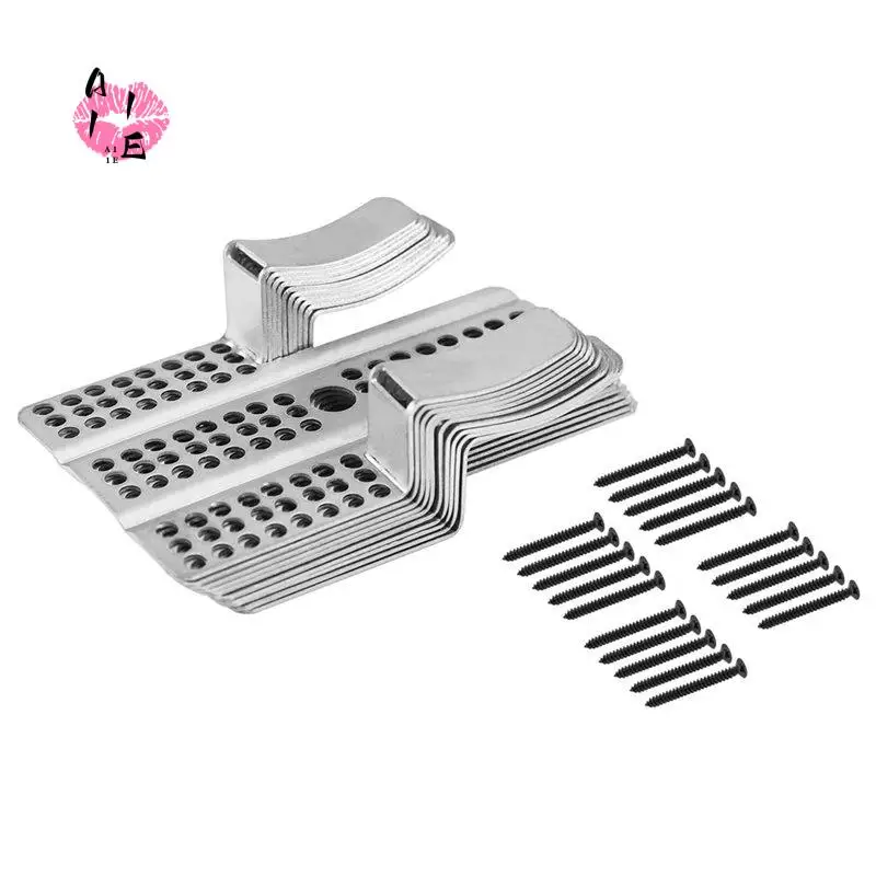 A11E-20Pcs Drywall Repair Clips Wall Patch Kit With Screws For 1/2 Inch Sheetrock Professional Drywall Hole Repair