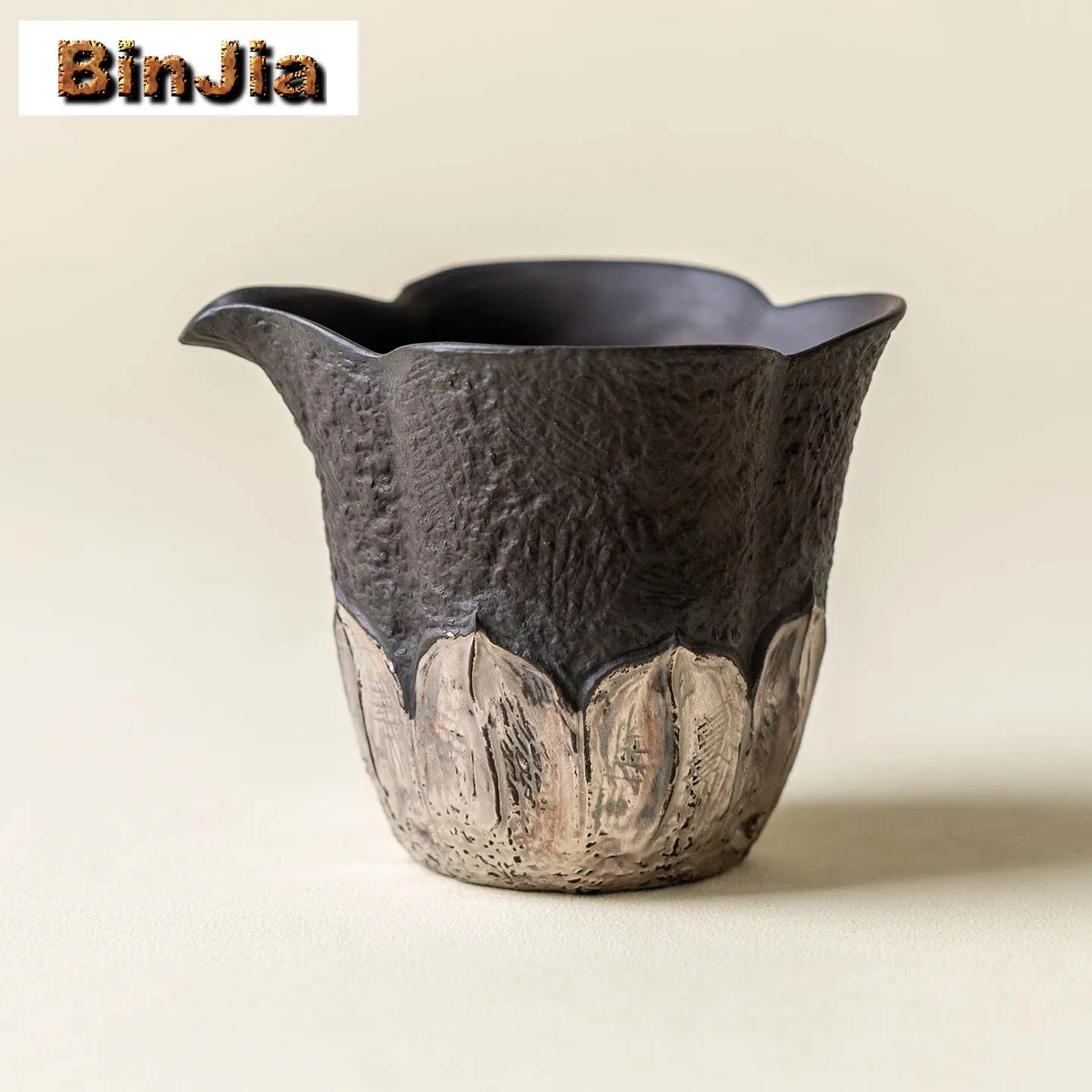 

130 мл черная, фиолетовая глина, Sier-покрытие, кувшин для чая с лепестками лотоса, разделитель ча-хай, диспенсер для ча-хай, чашка для справедливости, кухоль, посуда, принадлежности