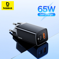 Baseus 65W GaN Charger Quick Charge 4.0 3.0 Type C PD Charger USB Charger for iPhone 15 14 13 12 Pro Max Fast Charger For Laptop