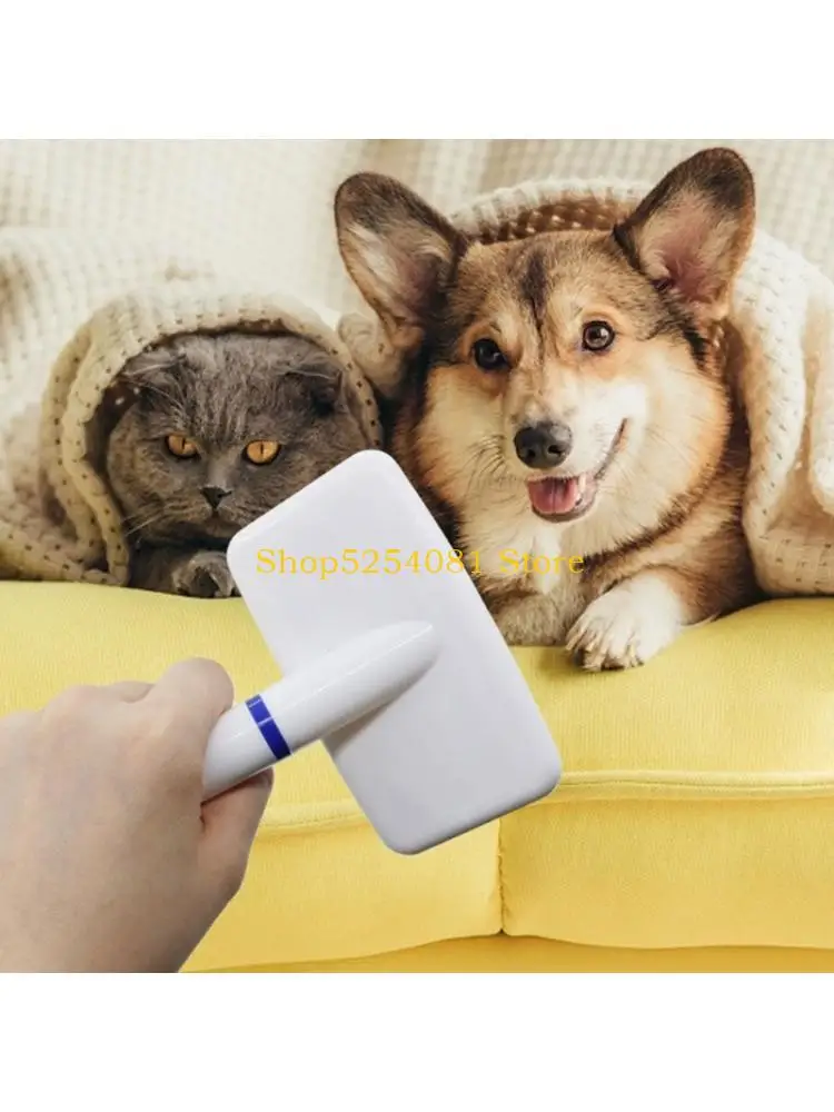 AXYC Comfortable Grip Pet Hair Comb With Air Cushions Technology And Smooth Rounded Pin Tip