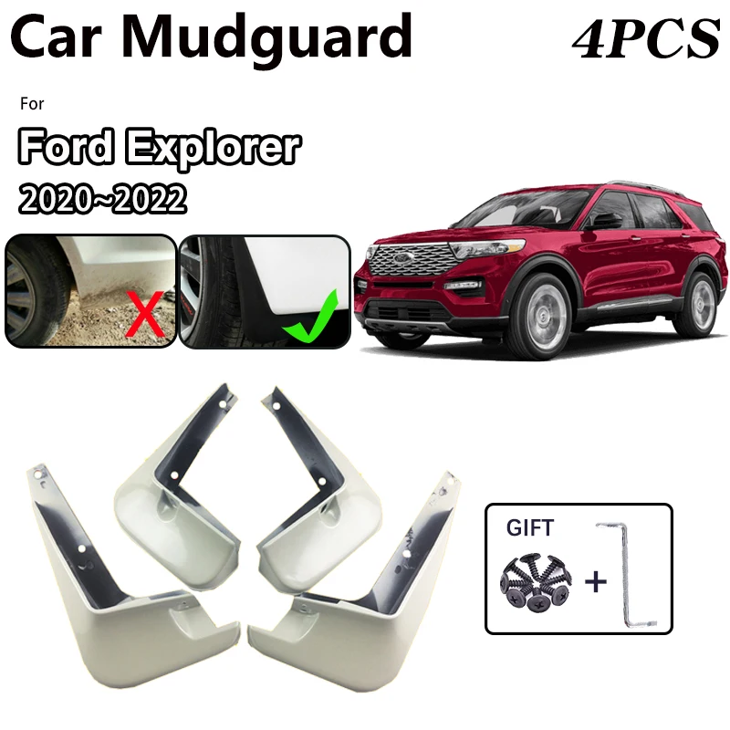 

Car MudFlaps For Ford Explorer U625 2020 2021 2022 Front Spray Baking Paint Fender Mudguards Protect Mud Guard Flaps Accessories