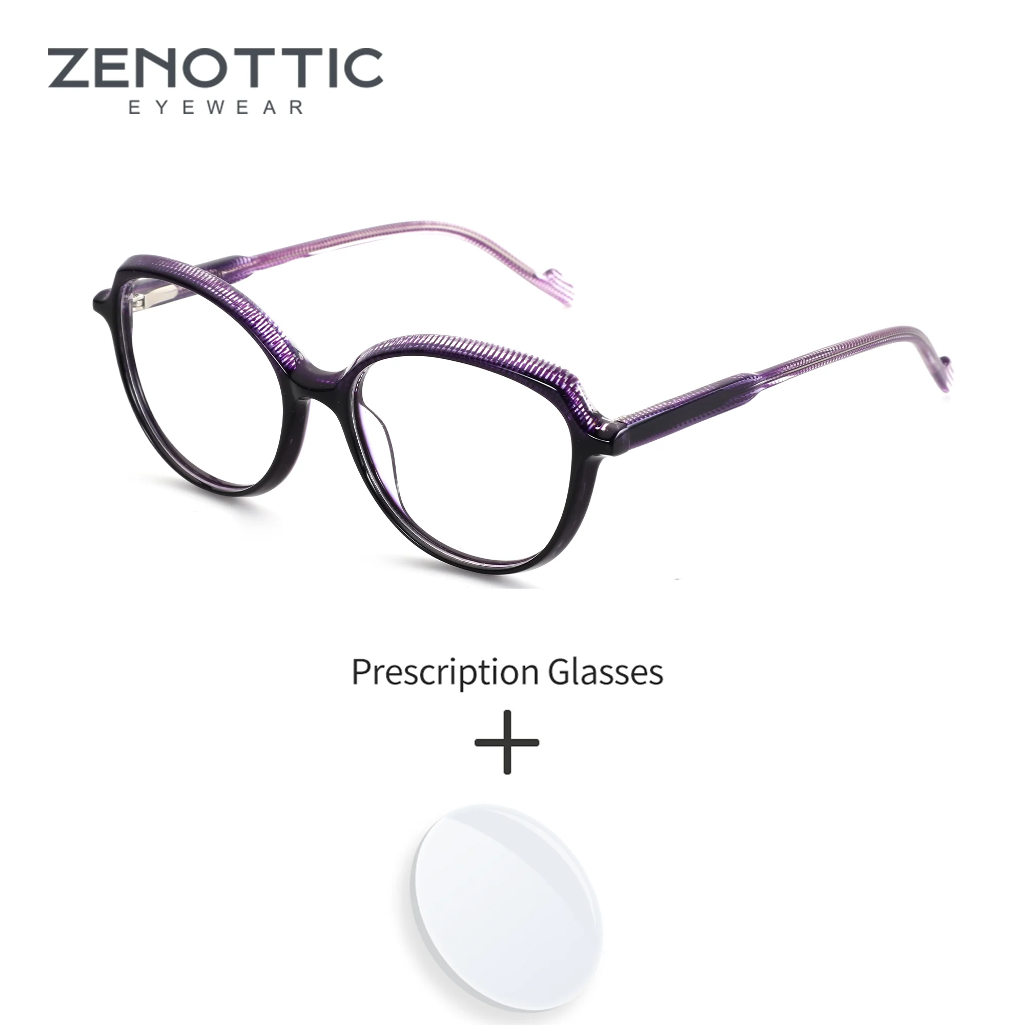 

ZENOTTIC XS размер бабочки очки по рецепту ручной работы ацетат анти-синий свет фотохромные оптические очки для женщин