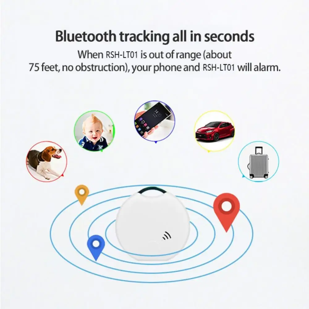 Tuya Smart Tag Anti-Lost Alarm Wireless GPS Tracker Phone Stuff Two-way Search Suitcase Key Pet Finder Location Record