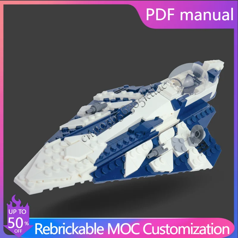 

298 шт. MOC Star Battle Series, модель звездного истребителя, индивидуальные строительные блоки, детские игрушки для сборки «сделай сам», подарки на Рождество и день рождения