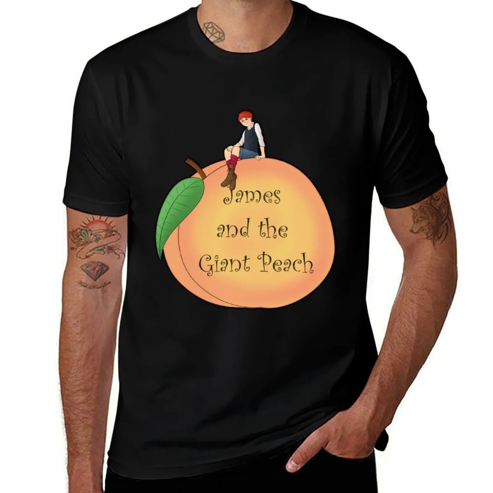 

James and the Giant Peach T-Shirt Basic All Season Solid T-Shirt