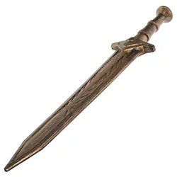 Durable Silver Broad Sword Cosplay Props Halloween Sword Role Play Costume Party Supplies Roman Sword Prop Interactive
