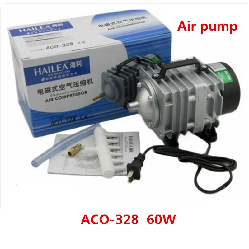 82L/min 60W Hailea ACO 328 ACO328 2-3KG roast duck inflator. Air pump compressor. Electromagnetic Oxygen machine air pump