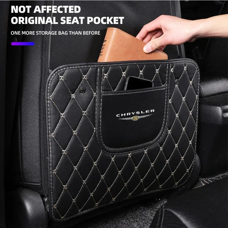 1Pcs Car Seat Anti-kick Pad Auto Interior Accessories For Chrysler 300c Android Town Country Grand Voyager PT Cruiser Pacifica