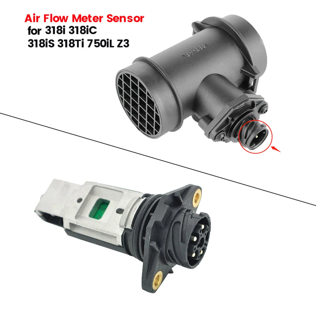 Car Mass Air Flow Meter Sensor 0280217110 13621736224 for BMW 3 7 8 Series E31 E36 E38 318i 750iL 1995-2001 MAF