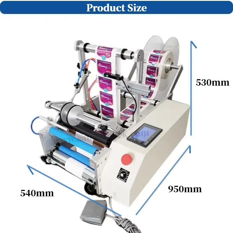 Etichettatrice automatica per adesivi su due lati con bottiglie rotonde in plastica e vetro ad alta velocità