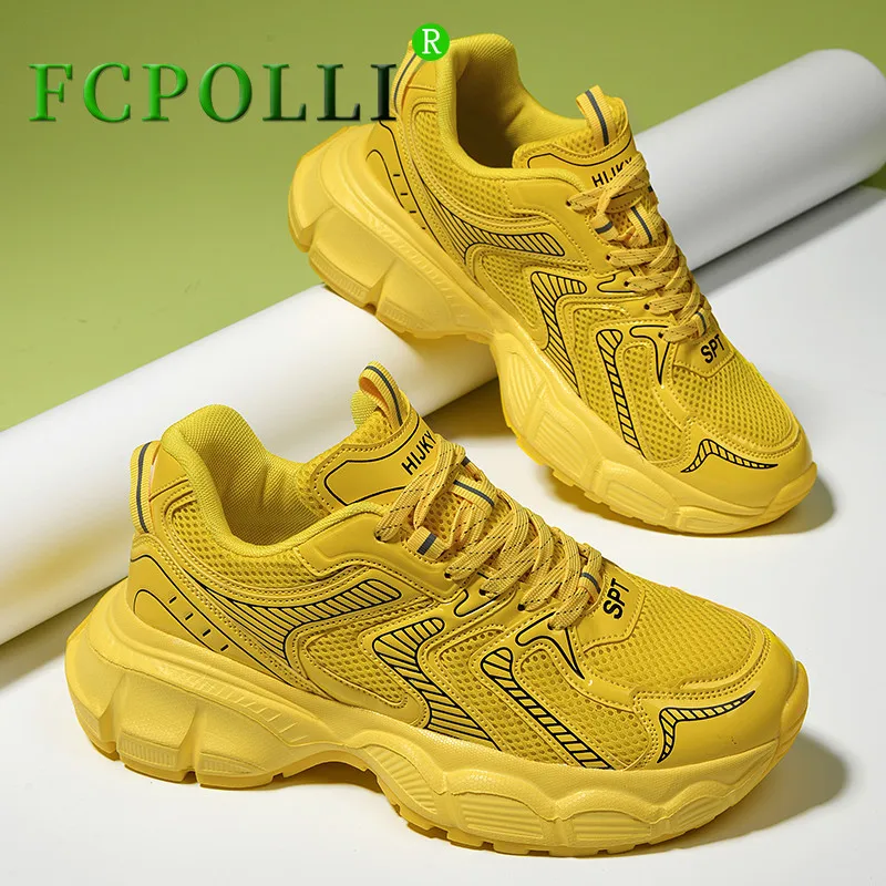 

Super Cool Men Walking Jogging Shoes Black Yellow Running Shoes Man Mesh Breathable Gym Sneakers Mens Brand Training Shoe Men