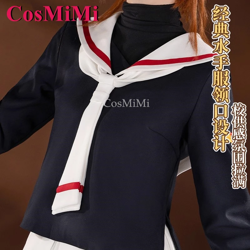 CosMiMi аниме Cardcaptor Sakura Kinomoto Sakura косплей костюм эластичная спина милое изящное платье карнавальная одежда для ролевых игр S-XL