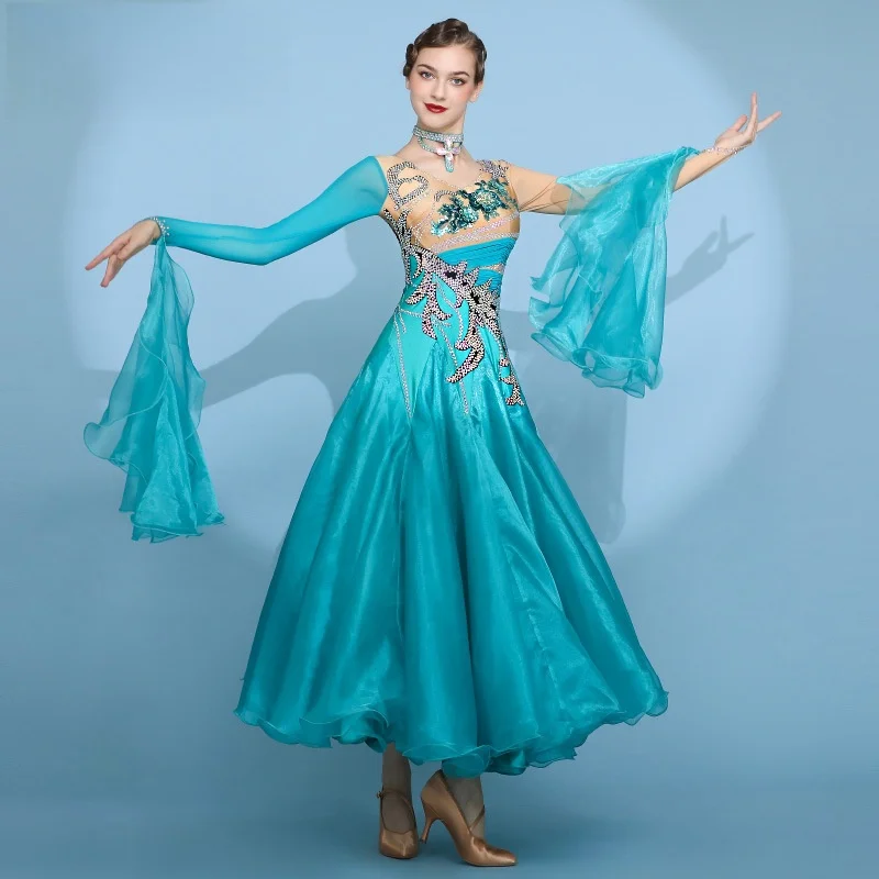 ODBD1288 Venda quente de alta qualidade Desgaste de desempenho feminino vestido de competição de salão