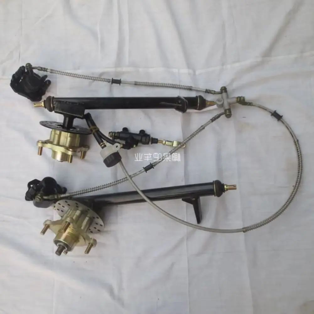 Kit de dirección de suspensión de cuatro ruedas con cuerpo giratorio de garra de dirección de Karting modificada de 150CC con frenos uno a dos para coches de carreras