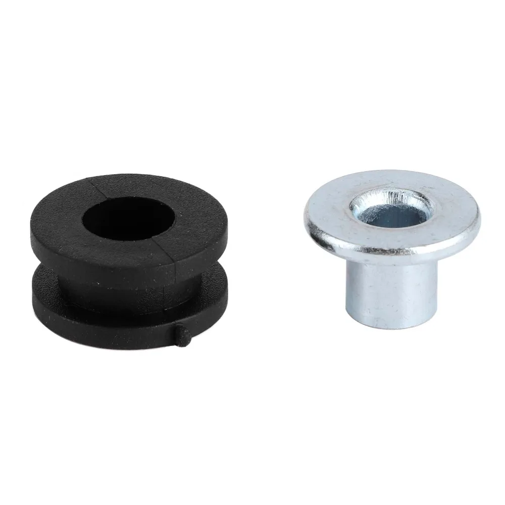 20pcs M6 Bolt Rubber Grommets Kit Replacement Accessories Rubber + Steel Motorcycle Grommets Set Bolt Set M6 Rubber Grommets