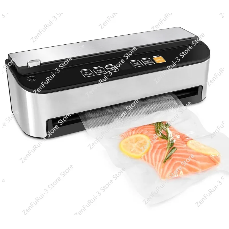OEM Fully Automatic Bags Vacuum Sealing Machine for Food Portable Vacuum Sealer With Built-in Cutter and Countdown Display