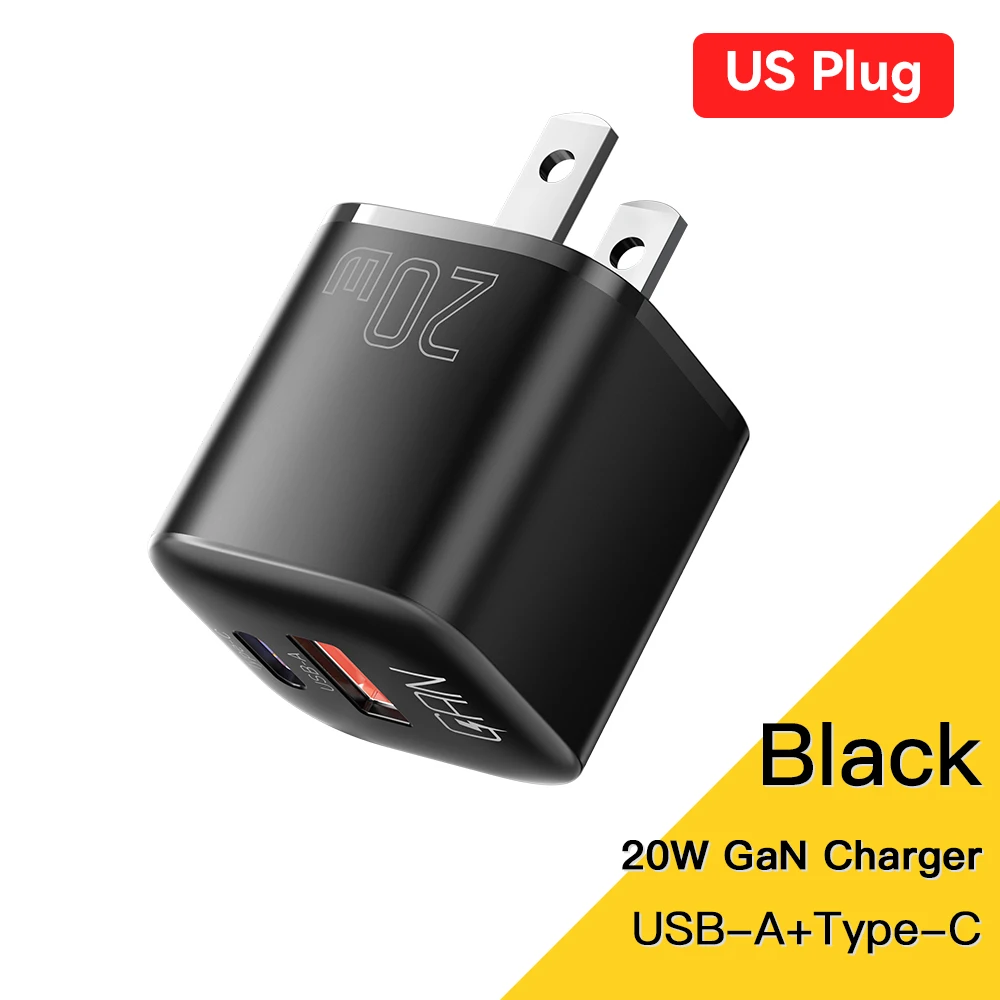 Essager 20W GaN USB Typ C Ladegerät Schnellladung Telefon QC 3.0 Schnellladegeräte für iPhone 15 14 13 12 11Pro Max Mini iPad Aufladung