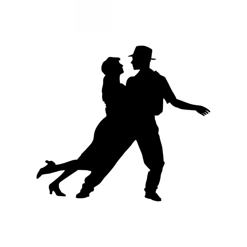 

Hip-hop Gymnastics Fitness Sticker High Quality Car Window Decoration Personality Pvc Waterproof Decal Black/white, 14cm*13cm