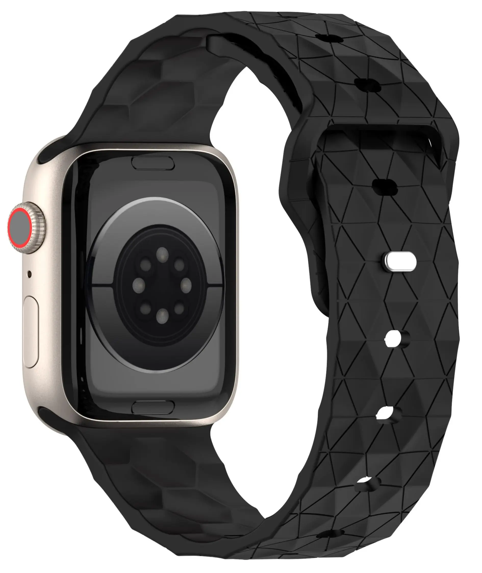 Apple Watch Ultra、iWatchシリーズ9/8/7/6/5/SE対応 スポーツシリコンストラップ 49mm/40mm/45mm/41mm/38mm/44mm フットボールブレスレット