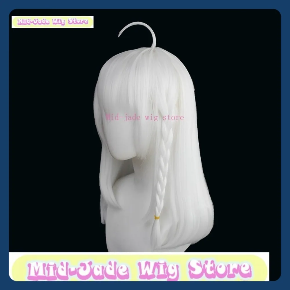Perruque synthétique mi-jade, magasin Hololive Shirakami Fubuki, perruque de Cosplay, jeu d'anime, jeu de rôle, fête d'halloween