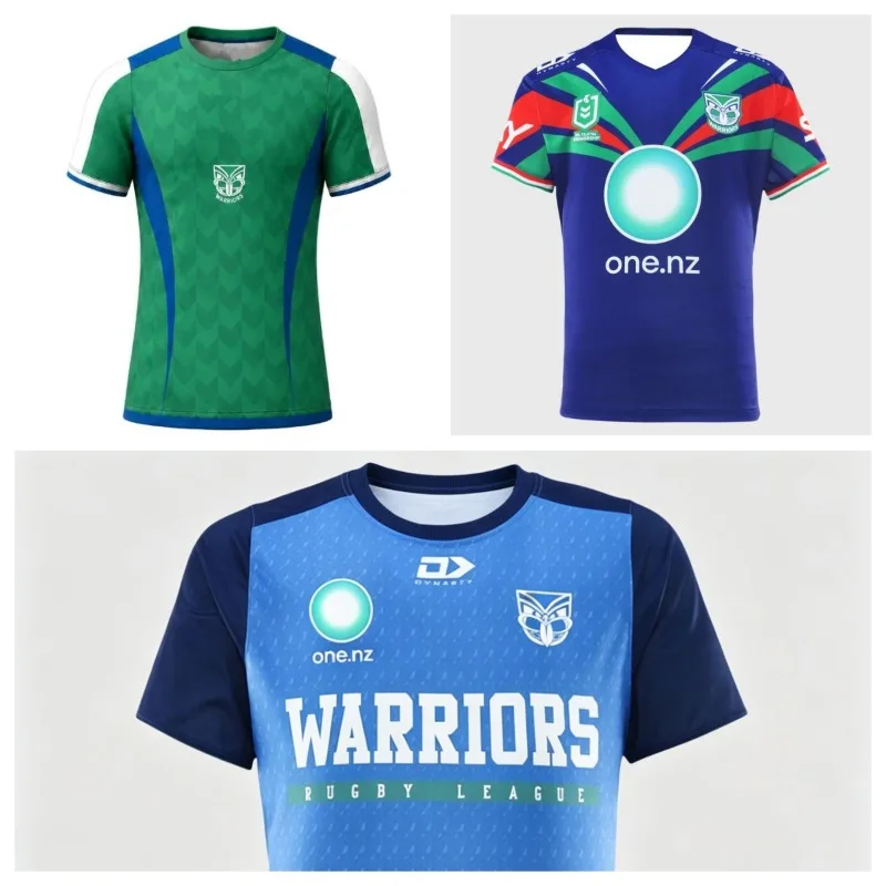 2026 New Zealand Warriors Men's Captain Running T-shirt RUGBY JERSEY Family Style Outdoor Sports Breathable Quick Drying T-shirt