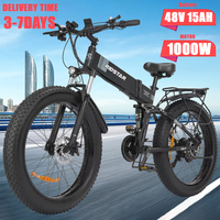 Ridstar H26 Electric Bike 1000W Motor 48V15AH Removable Battery EU Stock 26*4.0\