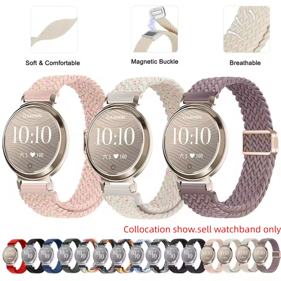 

Высококачественный тканый нейлоновый ремешок для часов Garmin Lily 2, ремешок для умных часов, женский спортивный вентиляционный браслет, аксессуары для браслета