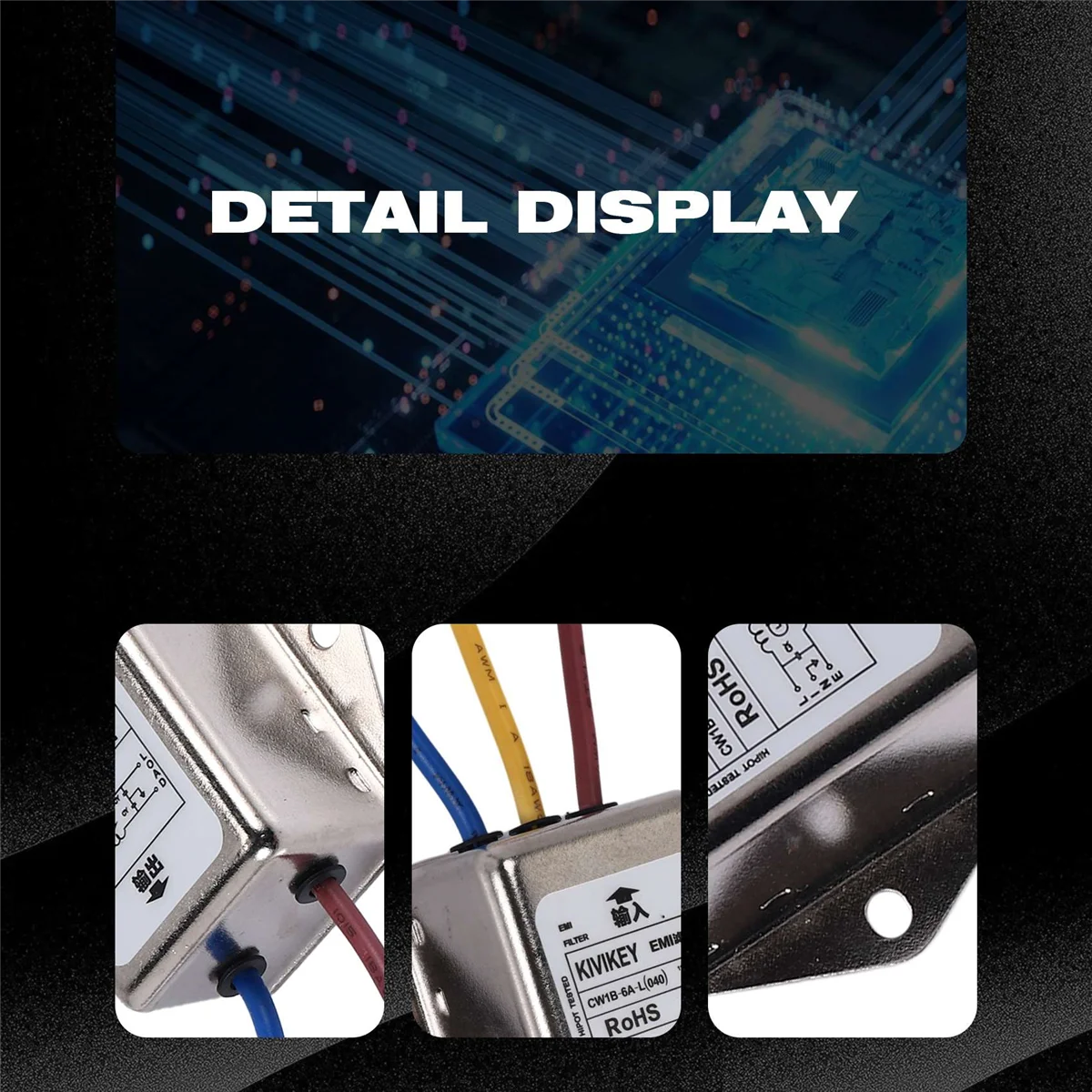 AT77 AC 115 В / 250 В 6 А EMI индивидуальный фильтр фазового шума