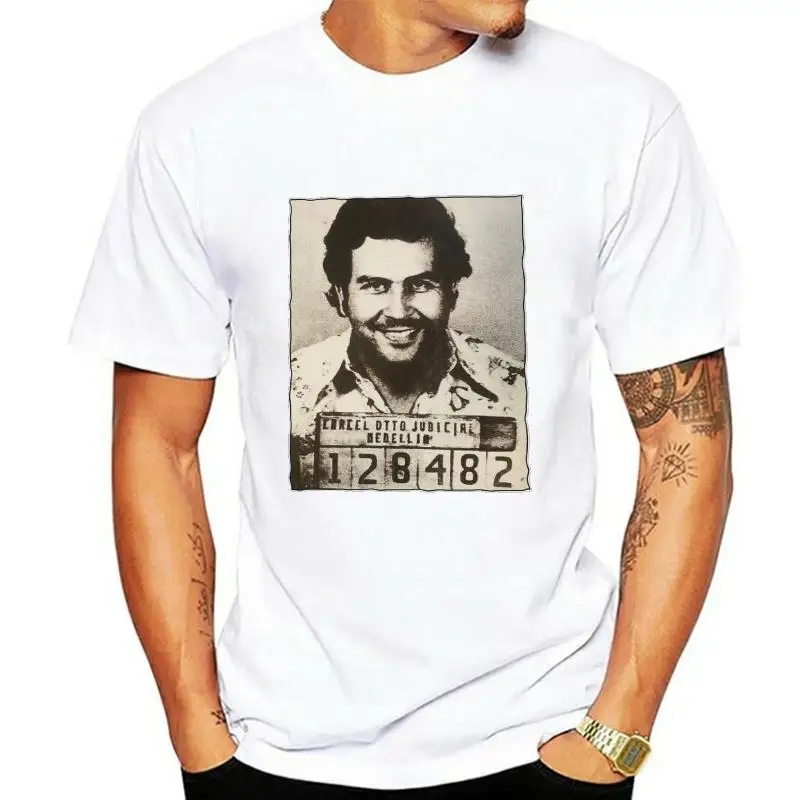 PubliciTeeZ Big and Tall King Size Pablo Escobar Mugshot T Shirt