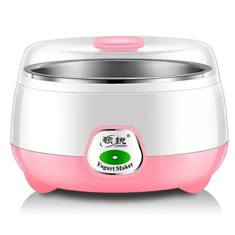 Máquina de Yogurt griego con Control de temperatura constante, máquina de Yogurt eléctrica para hacer yogur casero, Natto, 1L