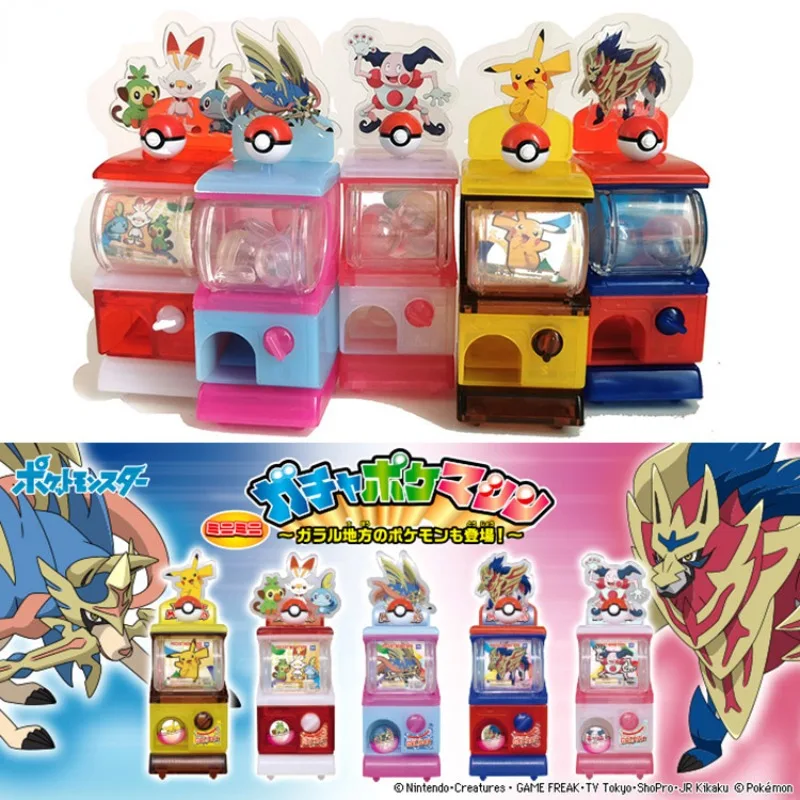 

Japanese Genuine Capsule Toys Pokemon Mini Gashapon Machine Anime Figure Pikachu Zacian Figure Model Toy Collect Ornaments